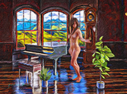Piano and woman in the room-01-a