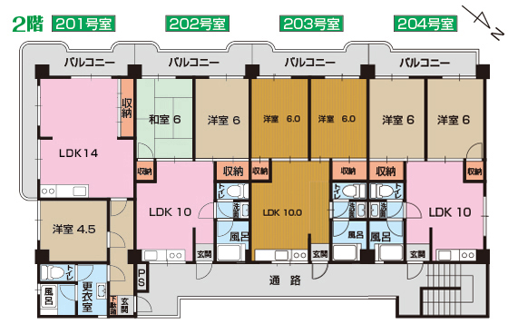 2階間取図