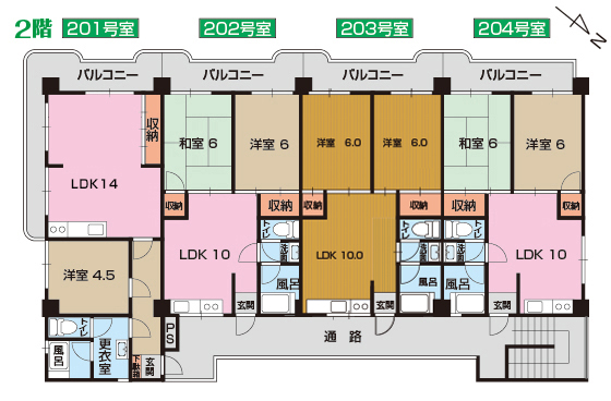 2階間取図