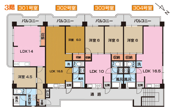 3階間取図