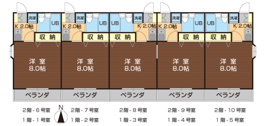 T棟間取り図